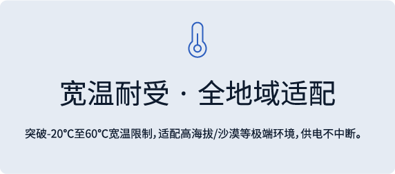 宽温耐受·全地域适配